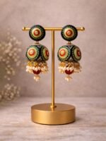 Handpainted Pearl Jhumkas