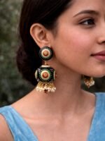 Handpainted Pearl Jhumkas - Image 2
