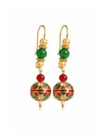 Meenakari Bead Drop Earrings - Image 4