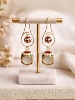 Meenakari Stone Drop Earrings