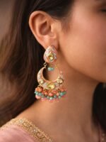 Pastel Meenakari Chandbalis - Image 2