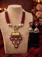 Pearl Kundan Beaded Long Necklace Set