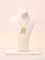 Gold 'N' Wishbone Pendent Necklace - Image 2