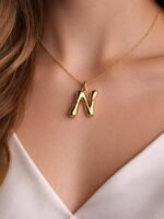 Gold 'N' Wishbone Pendent Necklace - Image 3