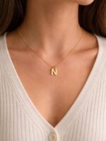 Gold 'N' Letter Pendant Necklace - Image 2