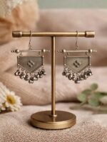 Oxidised Tribal Dangle Earrings