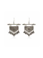 Oxidised Tribal Dangle Earrings - Image 4