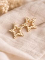 Pearl Hollow Star Earrings - Image 3