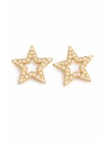 Pearl Hollow Star Earrings - Image 4