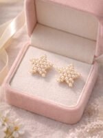 Pearl Star Stud Earrings