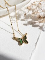 Aurora Butterfly Pendant Necklace