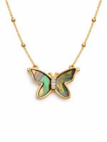 Aurora Butterfly Pendant Necklace - Image 4