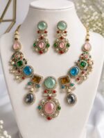 Noor Mahal Multistone Heritage Necklace Set