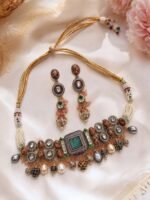 Aarohi Heritage Statement Necklace Set - Image 3