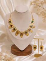 Meher Multistone Gold Statement Necklace Set