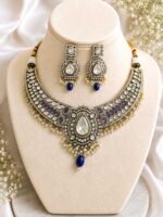 Neelam Royale Kundan Statement Necklace Set - Image 2