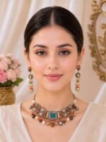 Aarohi Heritage Statement Necklace Set - Image 2