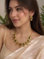 Meher Multistone Gold Statement Necklace Set - Image 2