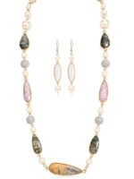 Celeste Pearl Necklace Set - Image 4