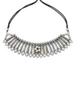 Floral Heritage Oxidised Choker Necklace - Image 4