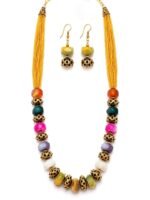 Rangoli Bead Necklace Set - Image 4