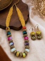 Rangoli Bead Necklace Set - Image 3