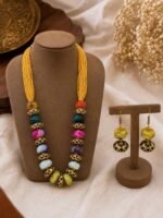 Rangoli Bead Necklace Set