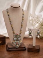 Royal Elephant Temple Pendant Necklace Set