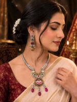 Royal Heritage Temple Statement Necklace Set - Image 2