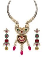 Royal Heritage Temple Statement Necklace Set - Image 4