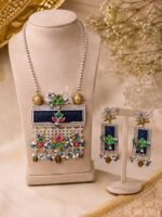 Royal Peacock Statement Necklace Set