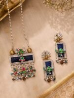 Royal Peacock Statement Necklace Set - Image 3
