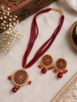 Royal Ruby Necklace Set - Image 3