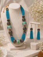 Neelambara Enamel Beaded Necklace Set