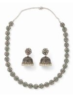 Gulabi Meher Floral Necklace Set - Image 4