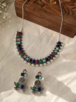 Morni Multicolor Oxidised Choker Set - Image 3
