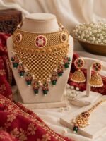 Rajwada Rani Gold-Tone Kundan Choker Set - Image 2