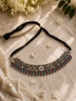 Rangrez Royale Multicolor Oxidised Choker Necklace - Image 3